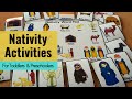 Christmas Nativity Activities for Preschool (Nativity activity sheets)