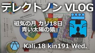 【テレクトノンVLOG #149】Telektonon 1.18 磁気の月・Kali カリ18、青い太陽の猿、Kin191