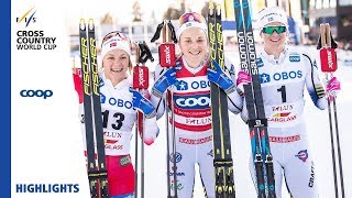 Highlights | Nilsson triumphs at home | Ladies' Sprint | Falun | FIS Cross Country