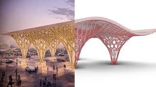 [Grasshopper]Recreating Shigeru Ban Architects' Zagreb International Airport