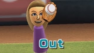 99-0 wii sports baseball attempt but abby keeps ruining it