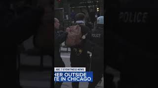 Arrests caught on camera during downtown Chicago protest