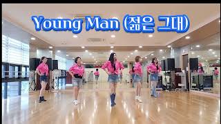 Young Man (젊은 그대) 초급 - Line dance (Demo & Count)#진킴라인댄스#온양4동오후반