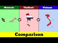 Malaysia vs Thailand vs Vietnam | Vietnam vs Thailand vs Malaysia | Comparison | Data Duck 2.o