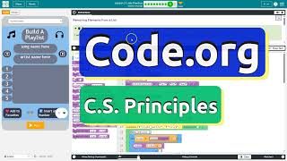 Code.org Lesson 3.9B Lists Practice | New Features | Tutorial with Answers | Unit 6 C.S.P.