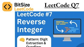 LeetCode #7: Reverse Integer Explained | Pattern: Digit Extraction & Overflow ✅