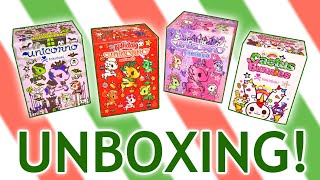 Unboxing TokiDoki Unicornos Christmas, Halloween, Series 8