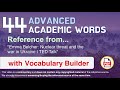 44 Advanced Academic Words Ref from 