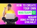 Automate WhatsApp Messages using Python| Streamlit Projects | Python For Beginners | Webapp UI 🔥🔥🔥