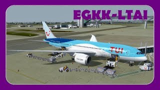 [P3DV4.2] QualityWings787 | TOM398 | Gatwick-Antalya | Full Flight |