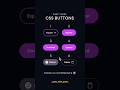 🔥 6 Stylish CSS Buttons You MUST Save! | UI Design Inspiration 💻 #css #htmlcss