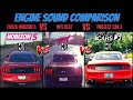 Forza Horizon 5 VS Project Car 3 VS Need For Speed Heat | Sound Comparison | Ford Mustang GT