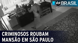 Criminosos fazem crianças reféns em assalto à mansão em São Paulo | SBT Brasil (18/02/22)