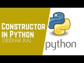 Constructor in Python | Python Tutorial