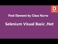 Selenium Visual Basic .Net Find Element by Class Name