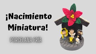 Nacimiento miniatura porcelana fría/ Pesebre pasta flexible. Molde
