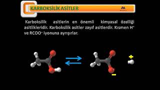 Karboksilli asitler ve esterler(Organik kimya) Animasyon