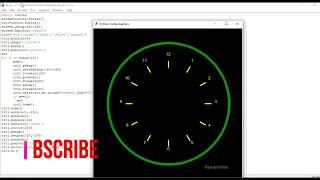Analog Clock Using Turtle Graphics