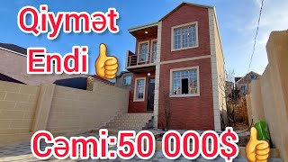 Qiymət Endi‼️Cəmi: 50 000$👍 2 Sotda 4 Otaq Həyət Evi🏡