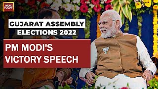 PM Modi's Full Victory Speech To BJP Cadre | Gujarat Election Results | Himachal Results