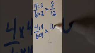Make Equivalent Fractions Using Multiplication | Teach Elementary Math #shorts