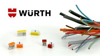 Connecteurs à levier pour fil souple/rigide Kompakt + - Würth