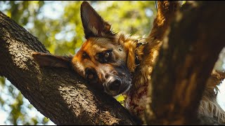 Escaping His Cruel Owner, the Chained Dog Jumped off the Roof - What Happened Next is UNBELIEVABLE!