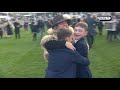 go on lad the keighley family roar back on the lash to victory in the cross country at cheltenham.