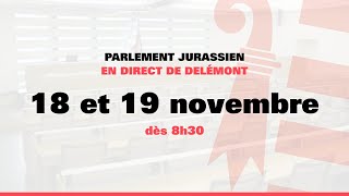 Séance du Parlement jurassien - 18 novembre