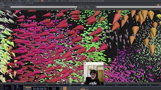 flocking simulation: 24K boids in TouchDesigner