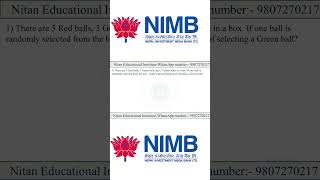 NIMB BANK EXAM PREPARATION CLASS,QUANTITATIVE ABILITY,PROBABILITY #nepalbanking #bankexampreparation