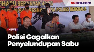 Polisi Gagalkan Penyelundupan 40 Kg Sabu dari Malaysia di Perairan Bengkalis