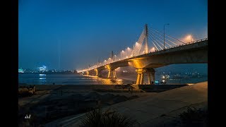 Beautiful Karnaphuli / Karnafuli Setu  Bridge At Night  Chittagong, Bangladesh