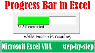 Progress bar while macro is running in Excel