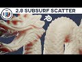 Blender 2.8 Eevee Beta Tutorial - Super Simple Subsurface Scattering!