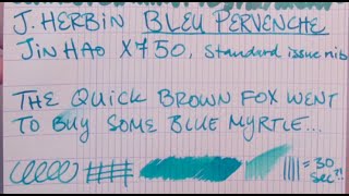 Ink Review: J. Herbin Bleu Pervenche Ink