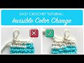 how to crochet invisible color change easy amigurumi diy tutorial for even rows of color