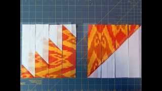 Delectable Mountain Quilt Block Layout