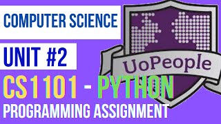 CS1101 UNT2 PROGRAMMING ASSIGNMENT