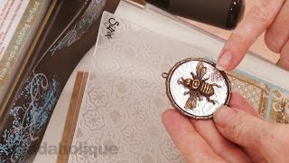 How to Use Vintaj Embossing Folders and Arte Foil Sheets