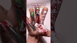 Would you wear SCARY Holiday Nails??😱😳💅🏼 #nailartist #nailinspo #naildesign #nails