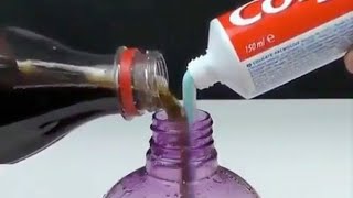 Mixture of coke and toothpaste best for cleaning your everyday things.
