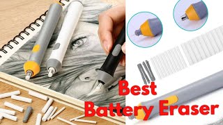 Brusto Battery Eraser Review | Best Electric Eraser | Electric Pencil Eraser | Elegant__Art's