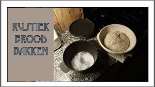 Brood bakken in een gietijzeren pan