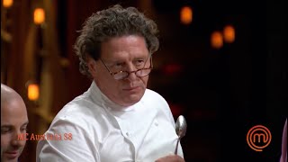 Marco Pierre White eats Knorr stock pot for the first time