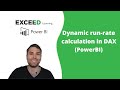 How to add a dynamic run-rate calculation in DAX (PowerBI)