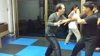 Student training, Basic Taiji Push Hands with some Sparring Hands