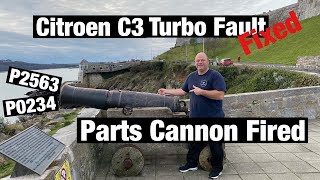 Citroen C3 P2563 P0234 hdi Turbo overboost