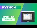 GUI Calendar using Python - Beginners Tkinter project. #coding #python