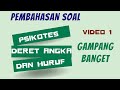 Pembahasan Soal Psikotes: Deret Angka dan Huruf Untuk Lulus Kerja, SNBT dan UTBK  (video 1)